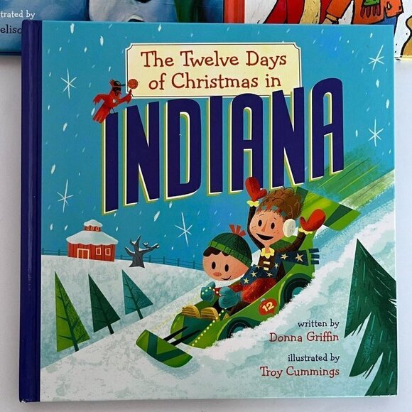 The 12 Days of Christmas-New Jersey Indiana & Iowa (So3) Great Classroom Gift! - Picture 7 of 10